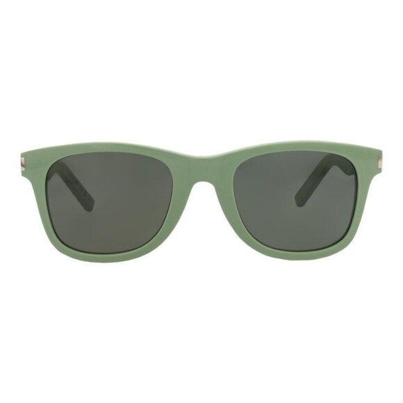 New Authentic Saint Laurent Unisex Square/Rectangle Green Green Grey Fashion Des - Picture 1 of 4